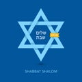 Shabbat Shalom Vector Card